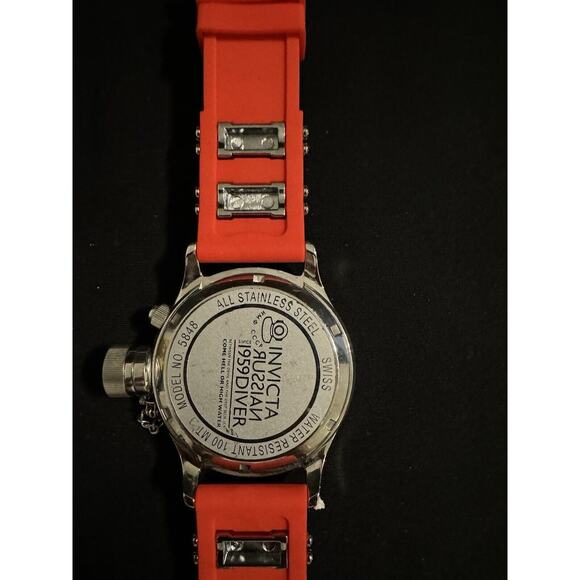 Invicta 1959 Russian Pro Diver Watch #5848 Stainless Steel - Need Battery - Picture 4 of 8